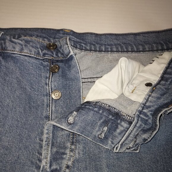 Gap Button Fly Cheeky Straight High Rise Jeans Size 16/33 - Picture 8 of 11